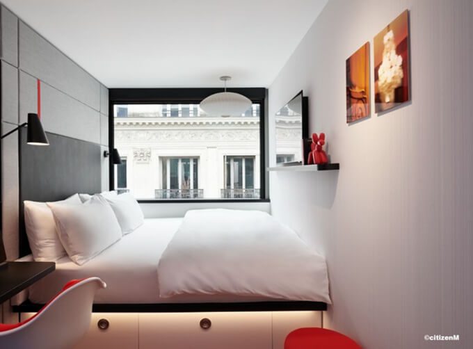 Projet hôtelier CitizenM - Aperçu des chambres Projet hôtelier CitizenM - Aperçu des chambres